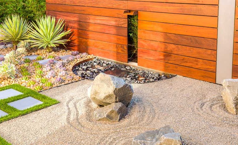Zen garden, succulent garden