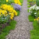 Garden Ideas, Border ideas, Garden path ideas, Aurinia Saxatilis, Creeping Phlox, Phlox Subulata, and Evergreen Candytuft, Iberis Sempervirens