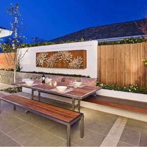 Garden Ideas, Landscaping Ideas, Small Garden, Small Backyard, Small Space, Maximise small space, COS Design, outdoor artwork