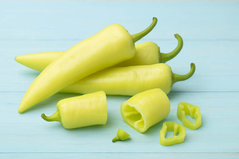 Banana Pepper, Yellow Wax Pepper, Banana Chili, Banana Sweet Pepper, Sweet Banana Pepper, Capsicum Annuum Banana