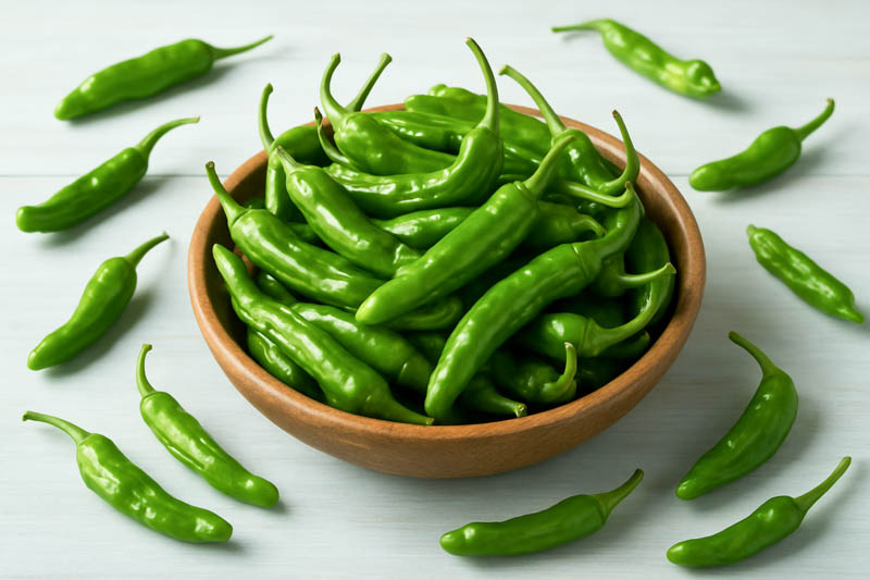 Shishito, Shishito Pepper, Shishito Chili, Shishitōgarashi, Japanese Shishito, Capsicum Annuum Shishito