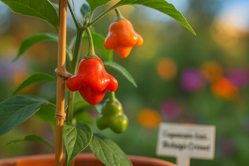 Bishop's Crown Pepper, Ornamental Pepper, Edible Pepper