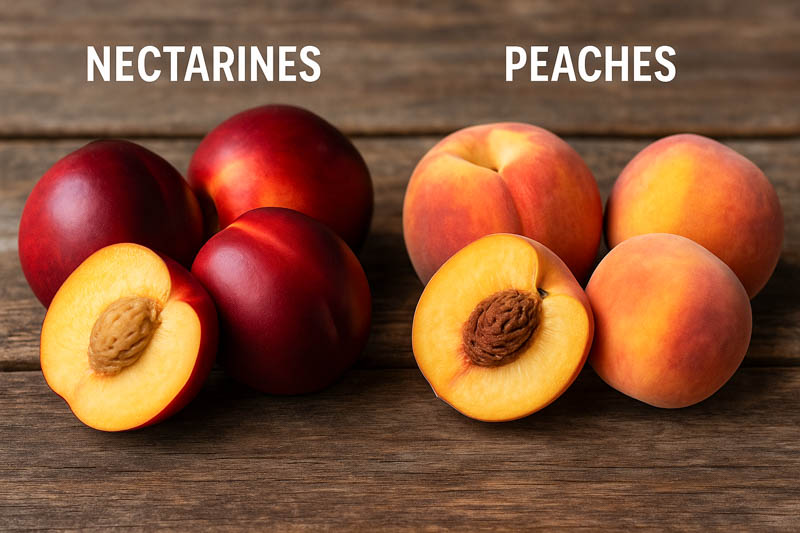 peach and nectarine comparison