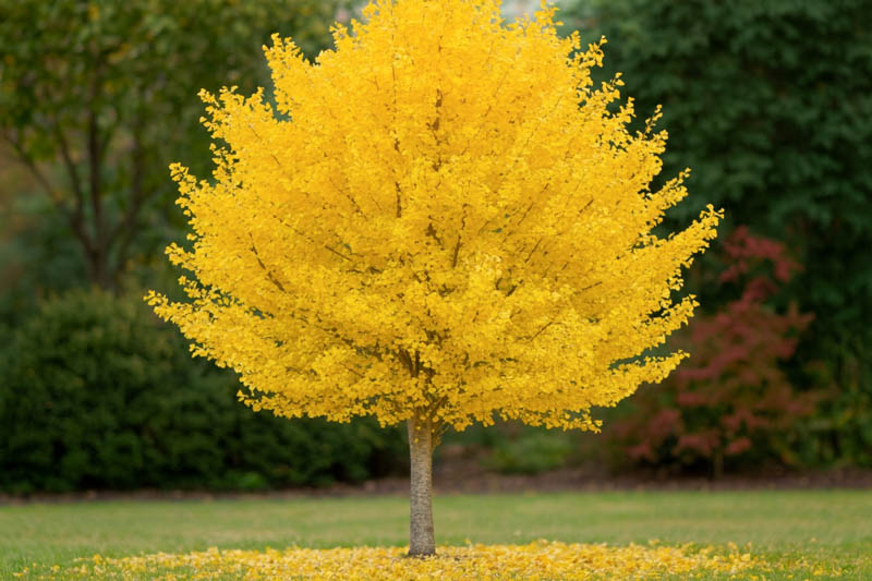 ginkgo biloba Chi Chi, Ginkgo Biloba Tit, Dwarf Ginkgo, Compact Ginkgo, Small Ginkgo, Fall Color