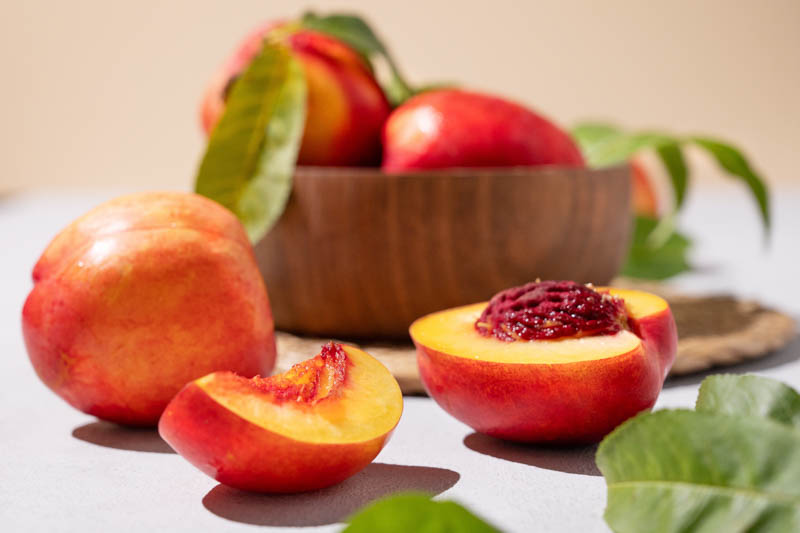 Nectarine, Brugnon, Nektarin, Nektarine, Nektarinebaum, Prunus persica var. nucipersica, Prunus persica var. nectarina, Persica nucipersica, Smooth Peach