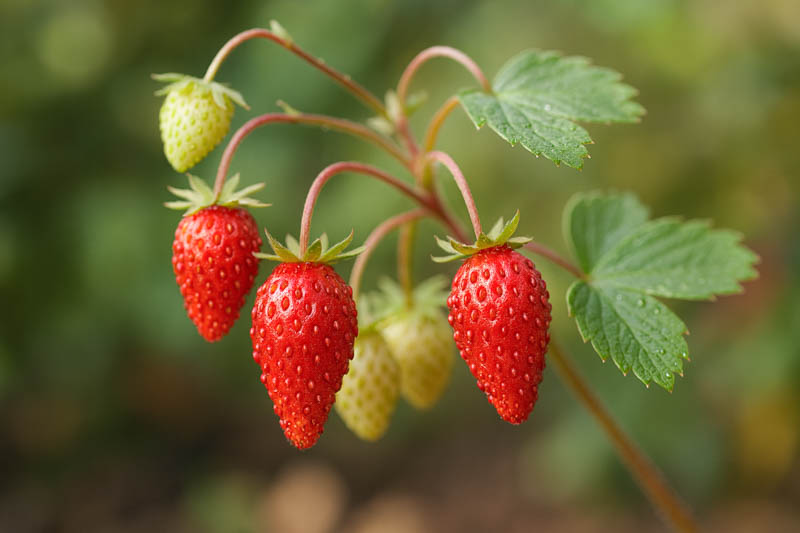 Mignonette Strawberry, Alpine Strawberry, Wild Strawberry, Woodland Strawberry