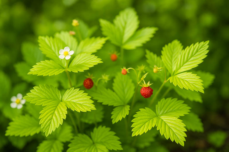 Golden Alexandria Strawberry, Alpine Strawberry, Wild Strawberry, Woodland Strawberry