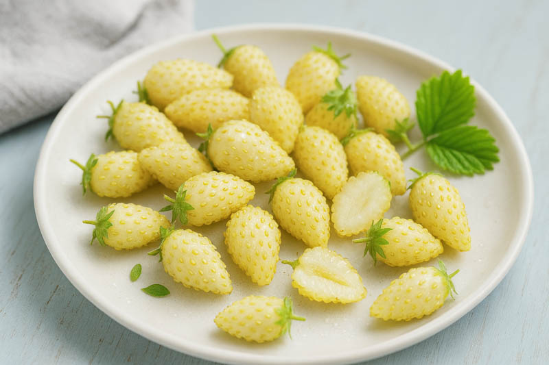 Yellow Wonder Strawberry, Yellow Strawberry, Alpine Strawberry, Wild Strawberry, Woodland Strawberry