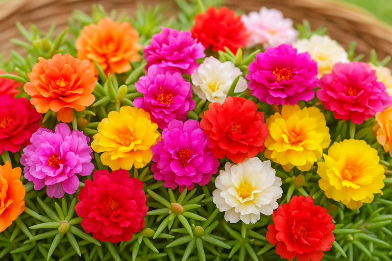 Drought tolerant plants, Drought tolerant flowers, drought tolerant annuals, portulaca