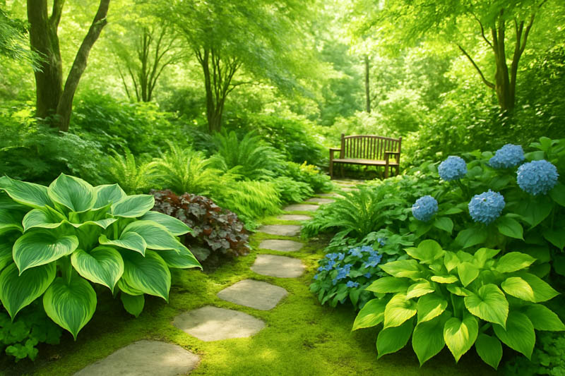 Shade, Shade Plants, Shad Shrubs, Shade Perennials, Shade Ground Covers, Shade Trees