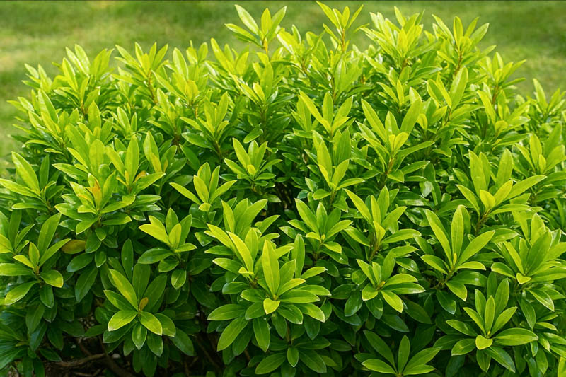 Illicium parviflorum shrub, Yellow Anise, Yellow Anise Tree, Yellow Anisetree, Small Anise Tree, Hardy Anise Shrub, Ocala Anise, Star Anise