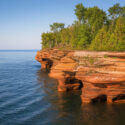 Sea Caves on Devil's Island Lake Superior Wisconsin