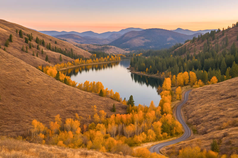 Washington autumn landscape