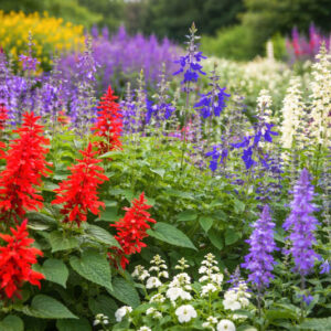 Annual salvia, annual Salvias, Scarlet Sage, Mealy Cup Sage, Gentian Sage, Annual Flowers, Summer Flowers